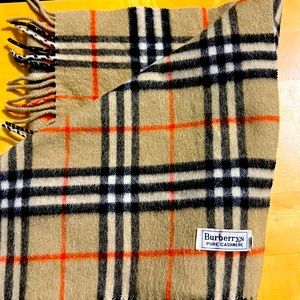 Burberry cashmere scarf.